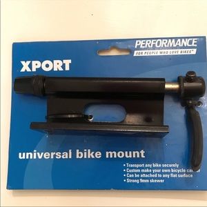 XPORT Universal Bike Mount 9mm Skewer Attach To Any Flat Surface Custom Carrier